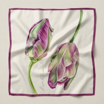 Scarf "Tulip hugs" 